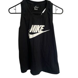 Nike Black Tee with White Logo